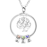 Family Tree with Name Personalized Charms Necklace - Melcharm