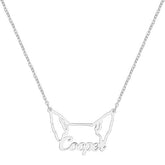 Personalized Name Dog Puppy Ears Necklace - Melcharm