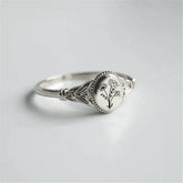 Sterling Silver Birth Flower Ring Bouquet Ring Personalized Flower Ring Nature Gift for Mother Women - Melcharm