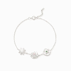 1 - 9 Birth Flowers Bracelet - Perfect Gift for Mom/Wife - Melcharm