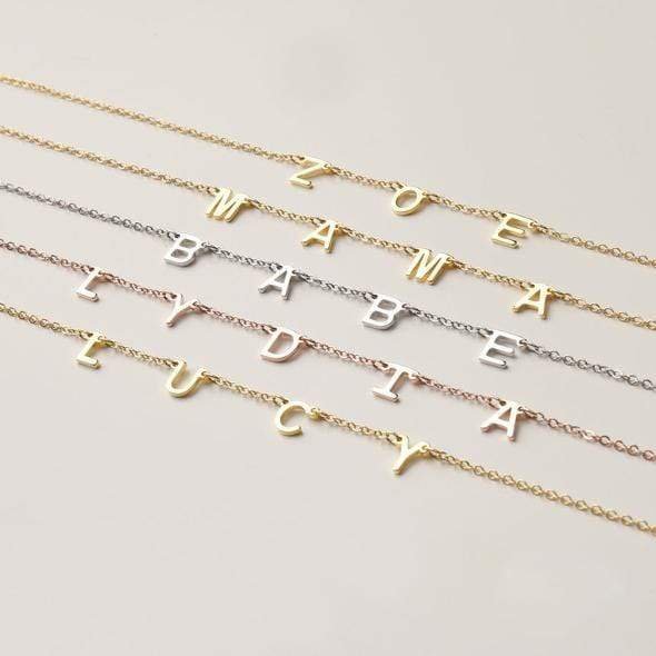 A to Z Initial Choker Women Gift Personalized Letter Name Necklace - Melcharm