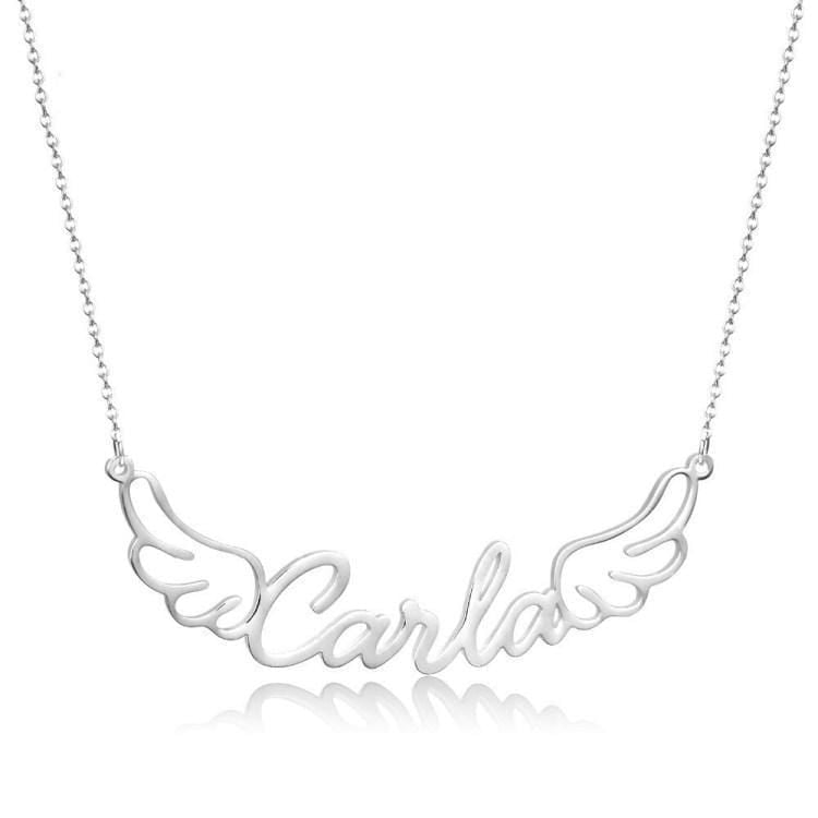 Angel Wings Personalized Name Necklace - Melcharm