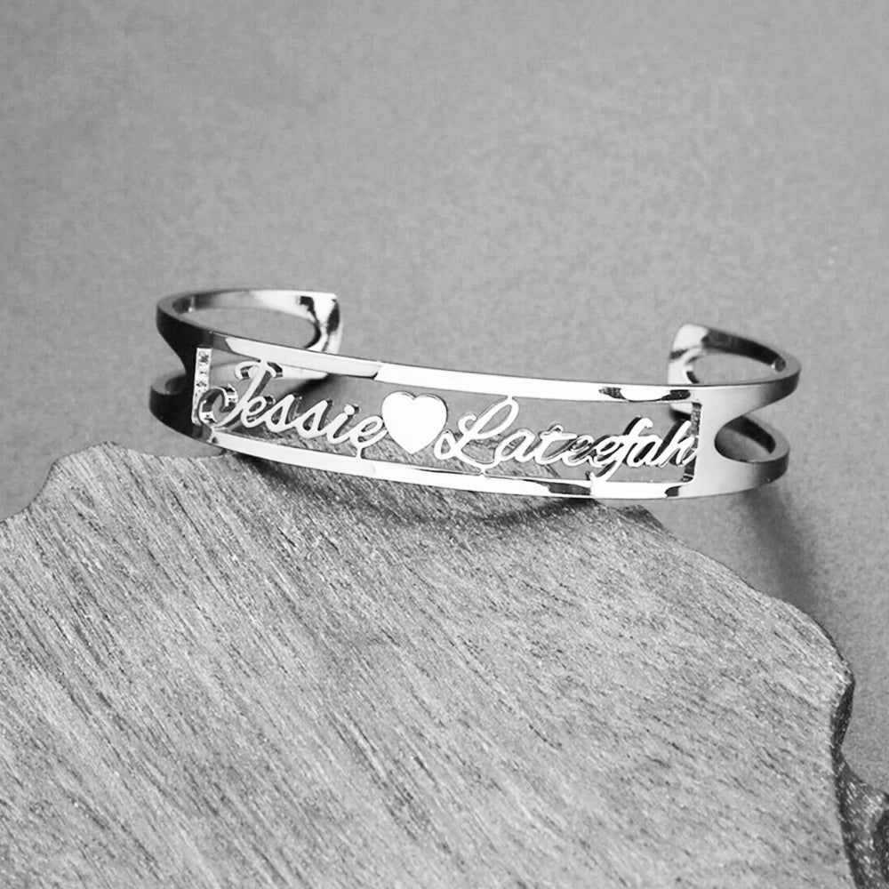 Customized Couple Name Bracelet/Personalized Name Bracelet Handmade Birthday Gift Anniversary Gift for Her Gift - Melcharm