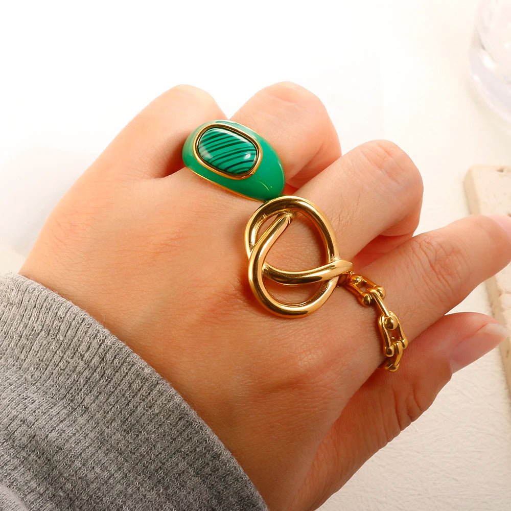 Fashion Jewelry Geometric Finger Ring - Melcharm