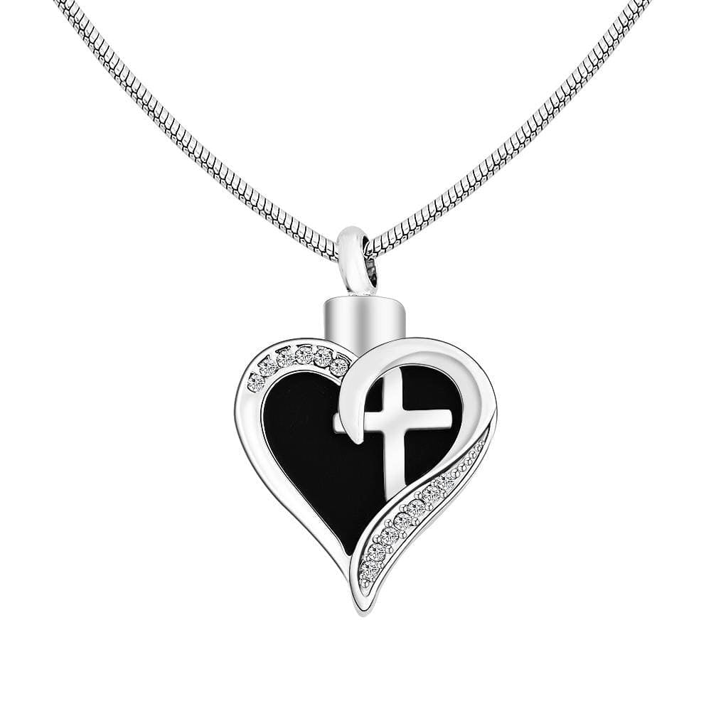 Heart - Shaped Cross fashion pendant necklace - Melcharm