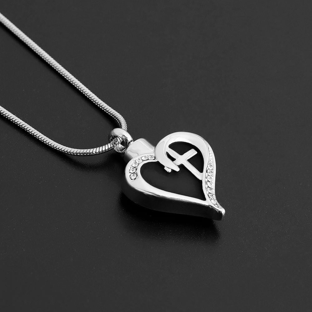 Heart - Shaped Cross fashion pendant necklace - Melcharm