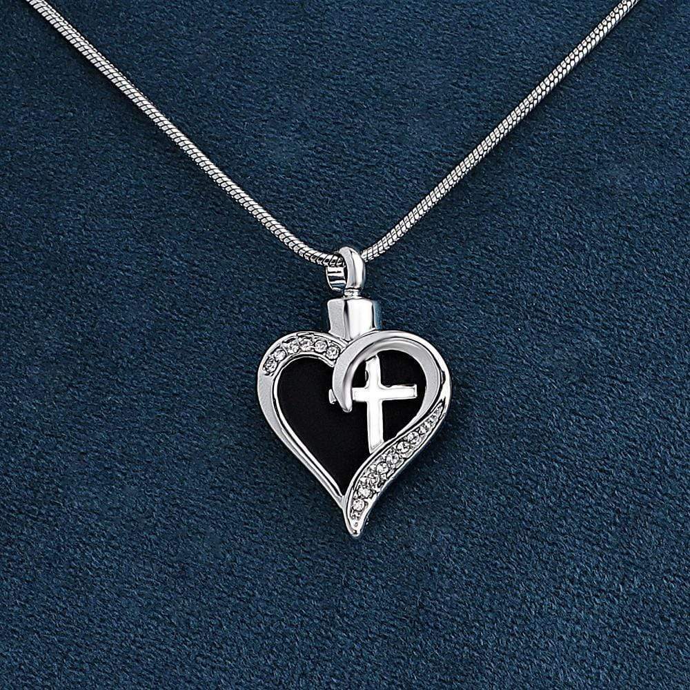 Heart - Shaped Cross fashion pendant necklace - Melcharm