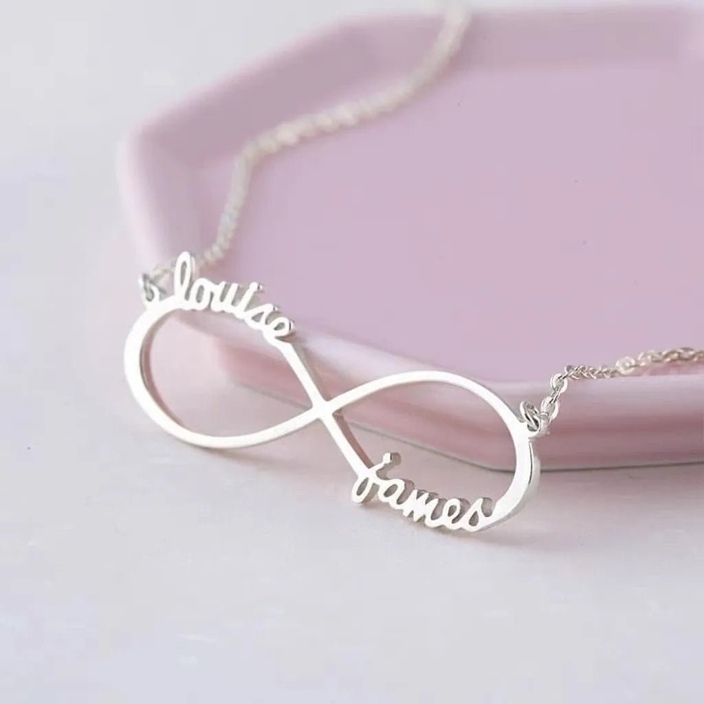 Infinity Name Necklace Personalized 1~4 Names Christmas Gift - Melcharm