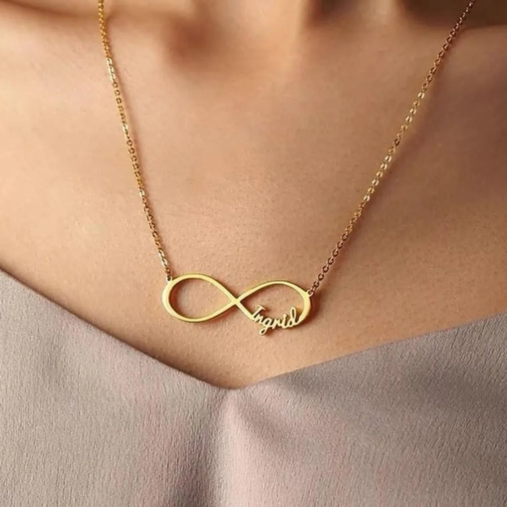 Infinity Name Necklace Personalized 1~4 Names Christmas Gift - Melcharm