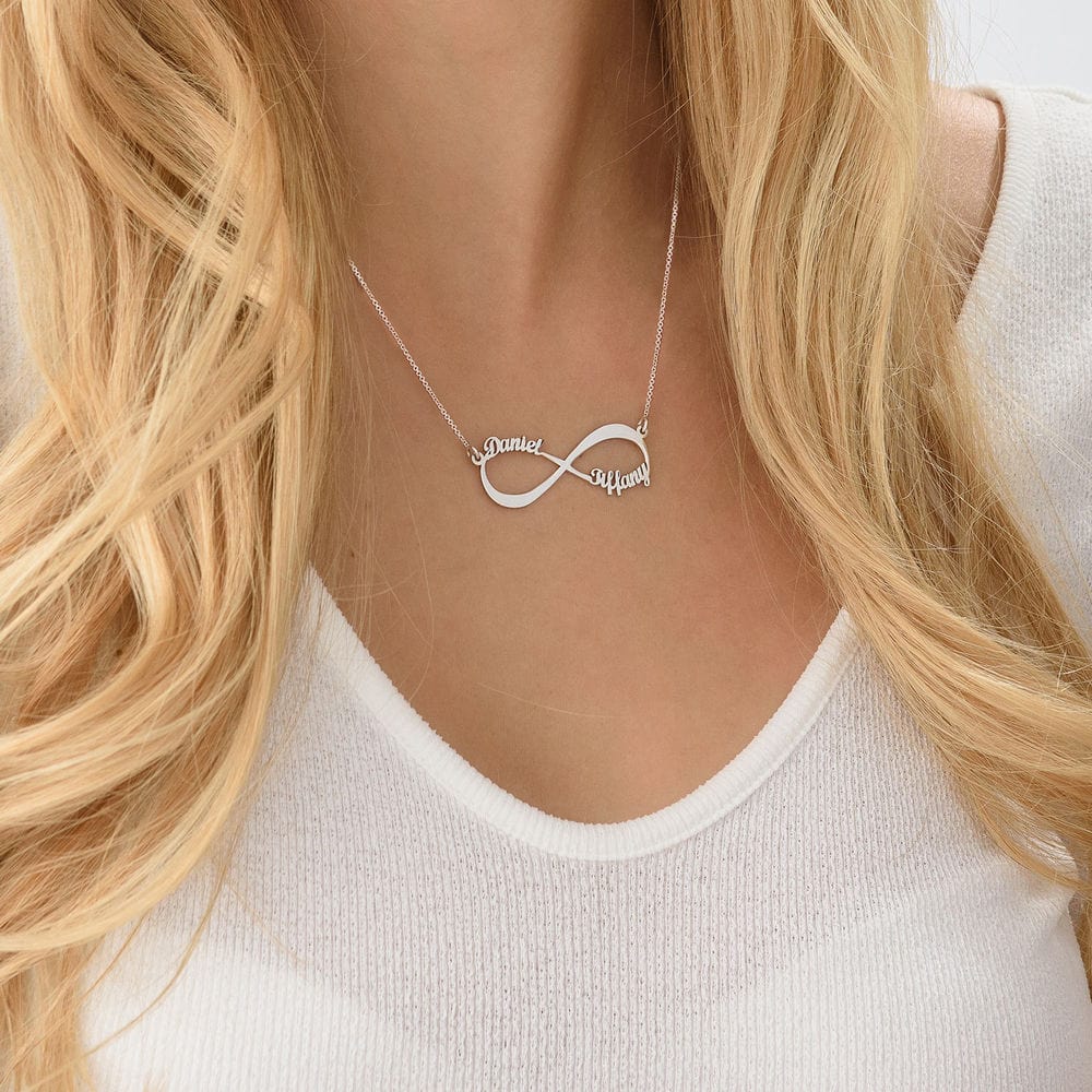 Infinity Name Necklace Personalized 1~4 Names Christmas Gift - Melcharm