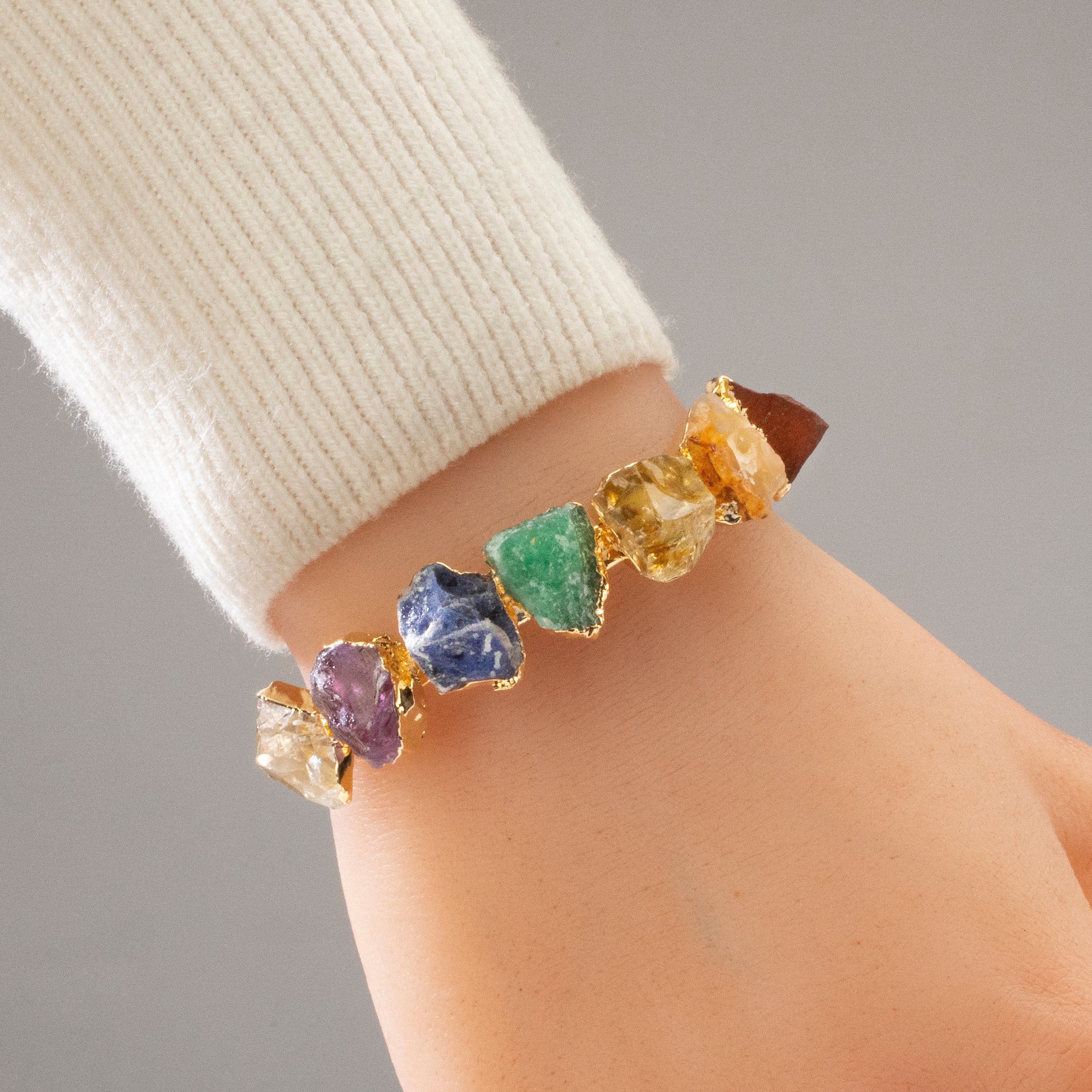 Seven Chakra Cuff Bracelet