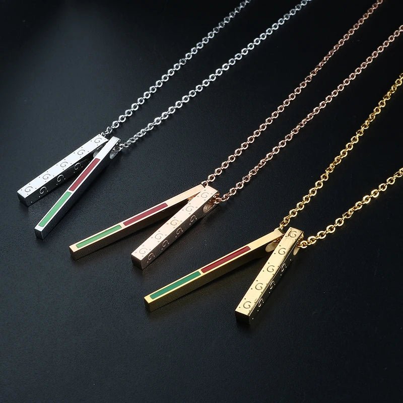 Pendant Necklace Gold Plating Stick Pendant Party Jewelry Gift - Melcharm