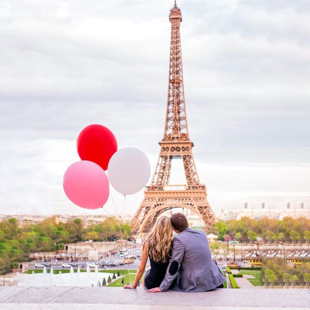 Personalized Eiffel Tower Sparkling Diamond Name Necklace For lover - Melcharm