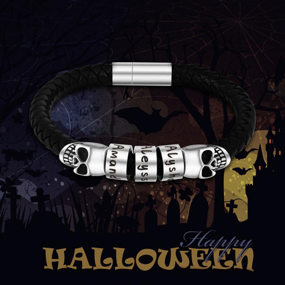 Personalized Halloween Style Skull Bracelet - Melcharm