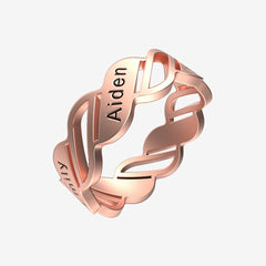 Personalized Multiple 3~5 Names Ring - Melcharm