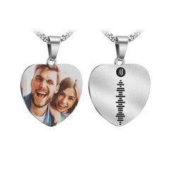 Personalized Photo Birthday Anniversary Heart Necklace - Melcharm