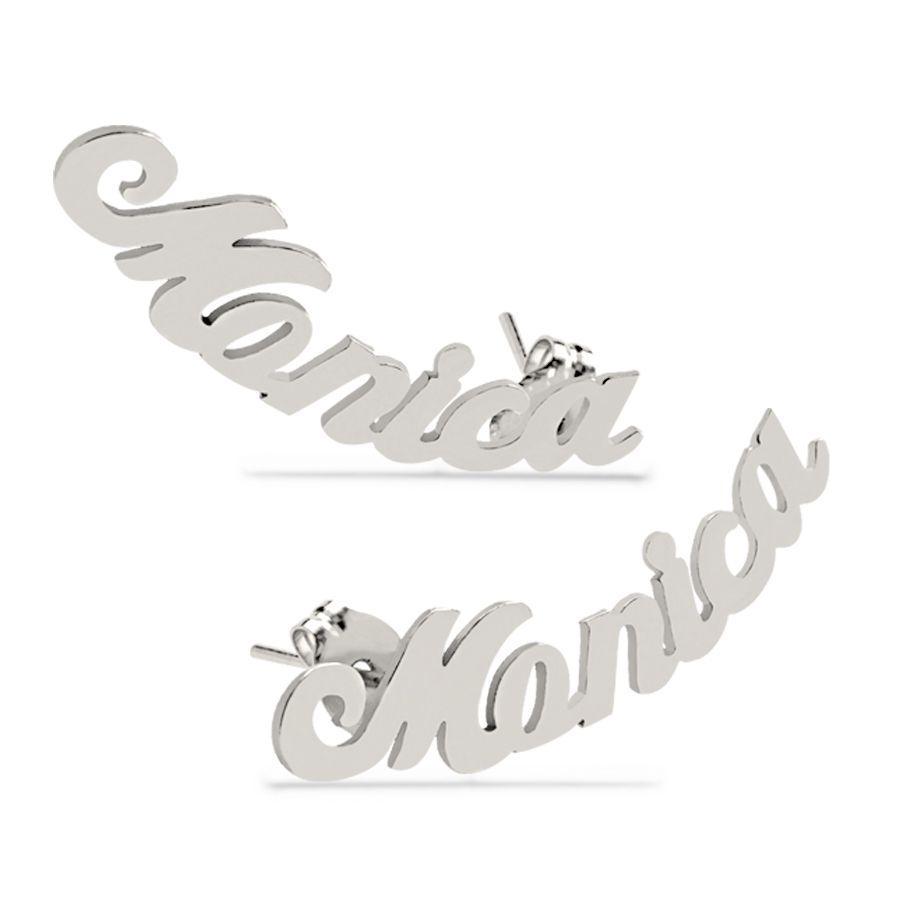 Script Name Earring - Name Stud Earring - Melcharm