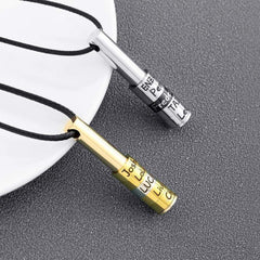 Whistle - Type Bar Necklace For Men Personalized Name Pendant - Melcharm