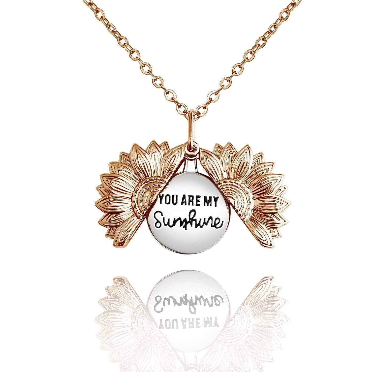 "You Are My Sunshine" Personalized Sunflower Necklace - Melcharm