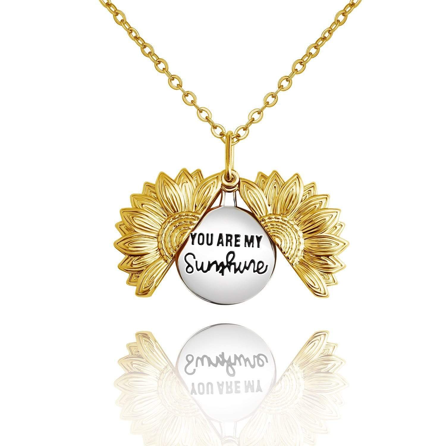 "You Are My Sunshine" Personalized Sunflower Necklace - Melcharm