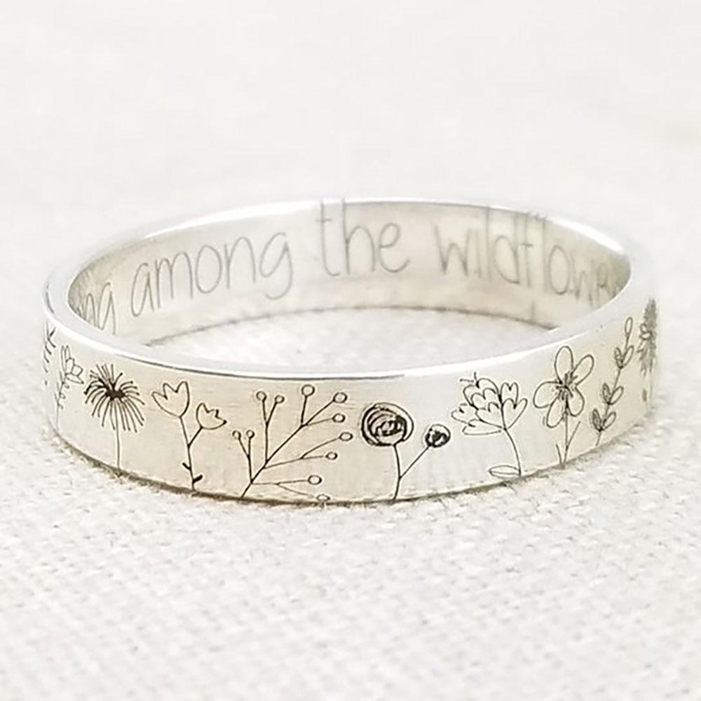 You Belong Among The Wildflowers Ring - Melcharm