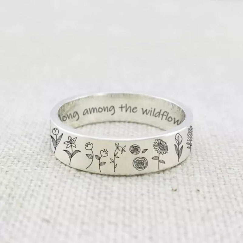 You Belong Among The Wildflowers Ring - Melcharm