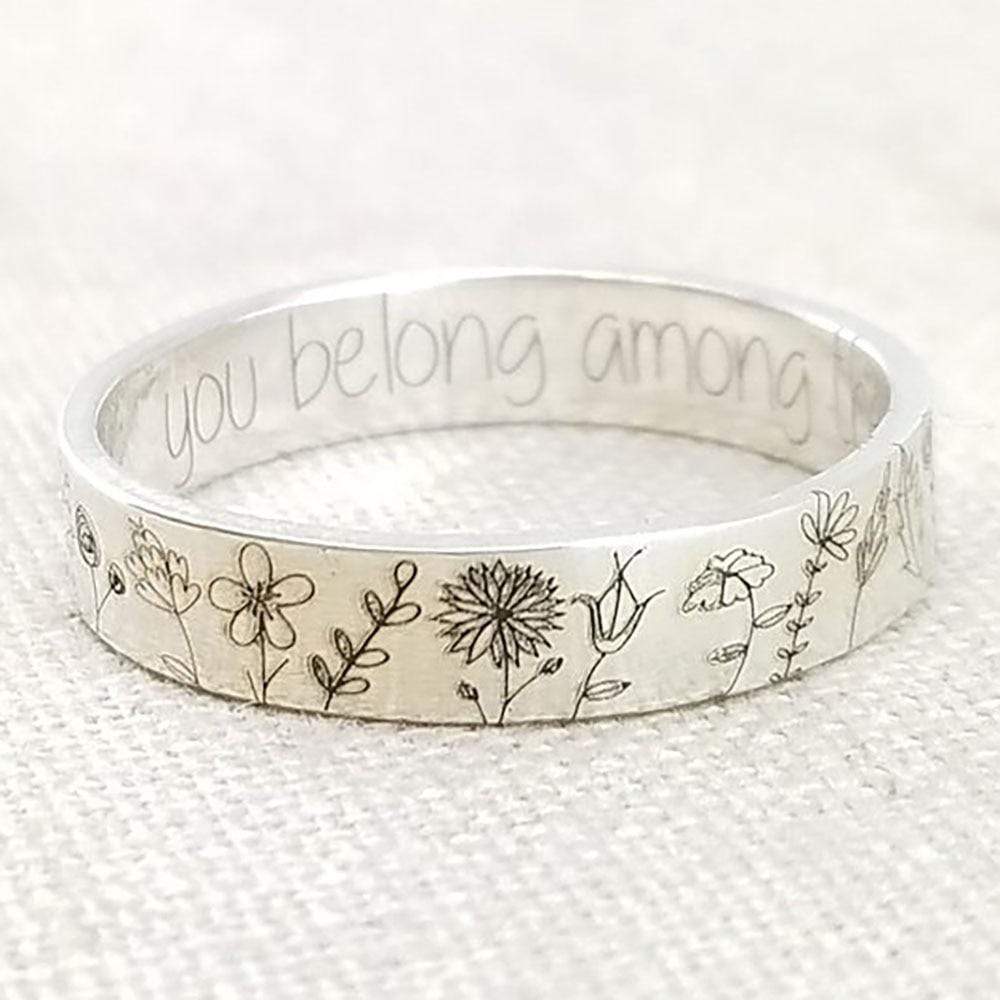 You Belong Among The Wildflowers Ring - Melcharm