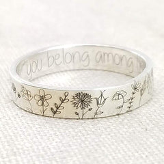 You Belong Among The Wildflowers Ring - Melcharm